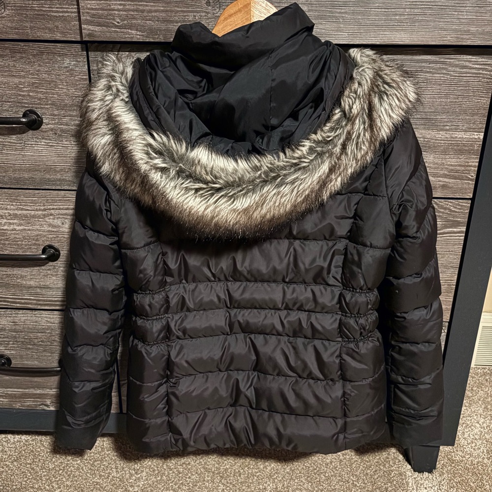The North Face Women's Gotham Jacket II Black Goose Down Hoodie size Medium - Picture 7 of 7